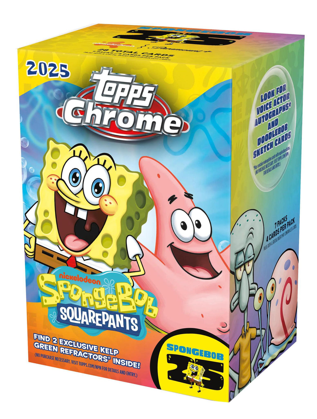 2025 Topps Chrome® SpongeBob 25th Anniversary - Value Box