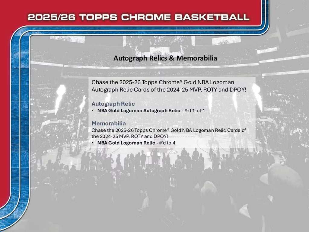 2025/26 Topps Chrome Basketball Mega Box